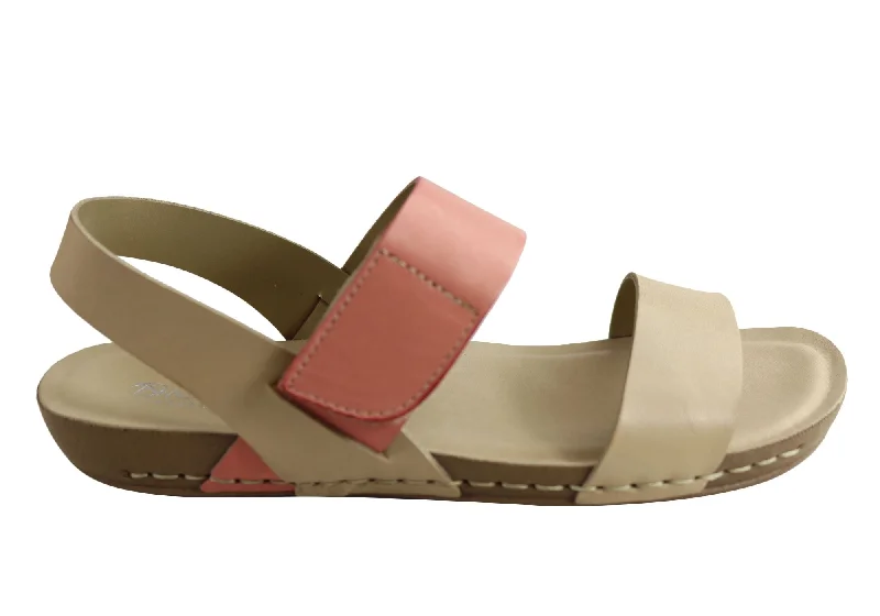 Andacco Mira Womens Comfortable Leather Sandals Made In Brazil