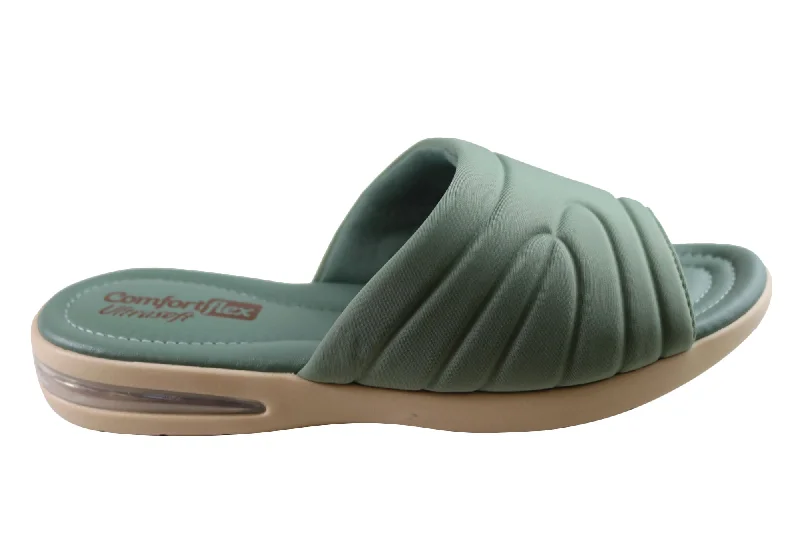 Comfortflex Laurel Womens Comfortable Slides Sandals Made In Brazil