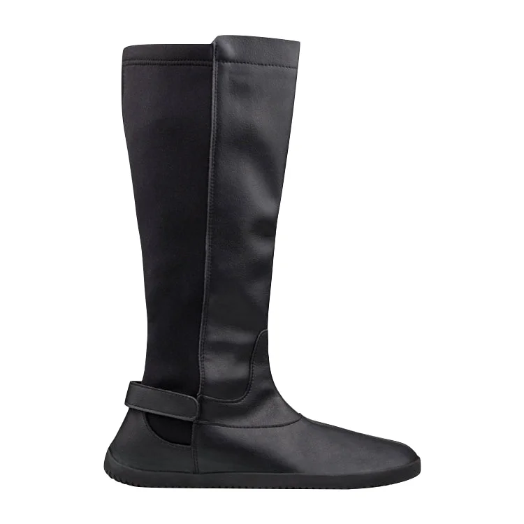 Ahinsa Barefoot Tall Boot Black