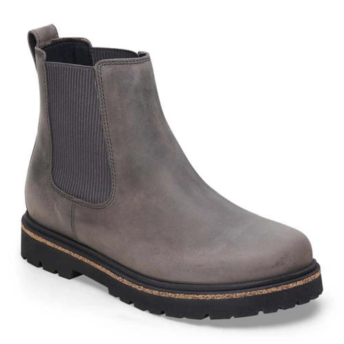 Birkenstock Women's Highwood Leather Pull On Chelsea Boot in Graphite